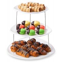 Twist Fold Party Tray, 3 Tier - The Decorative Plastic Appetizer Trays