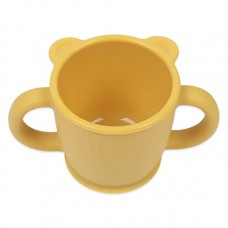 BPA Free Toddlers Two Handled Open Cup  - Yellow
