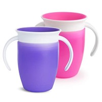 Trainer Cup, Pink/Purple, 7 Oz, 2 Count