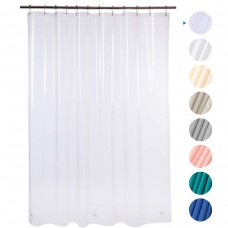 Shower Curtain with Heavy Duty Clear